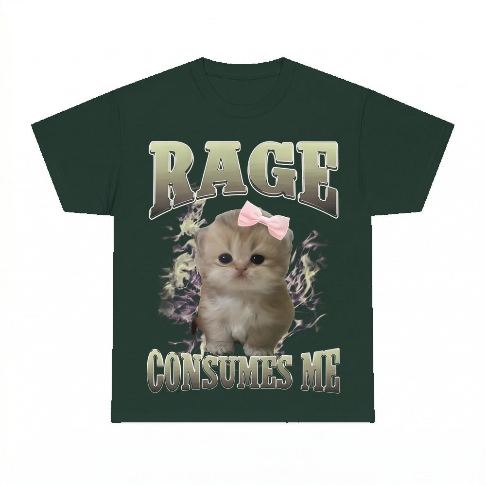 Rage Consumes Me Cat Kitten Shirt - Gildan Unisex Tee