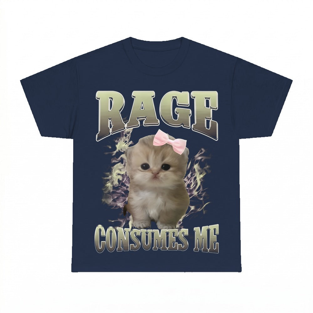 Rage Consumes Me Cat Kitten Shirt - Gildan Unisex Tee
