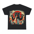 Black Cat Fire Breathing City Shirt - Gildan Unisex Tee