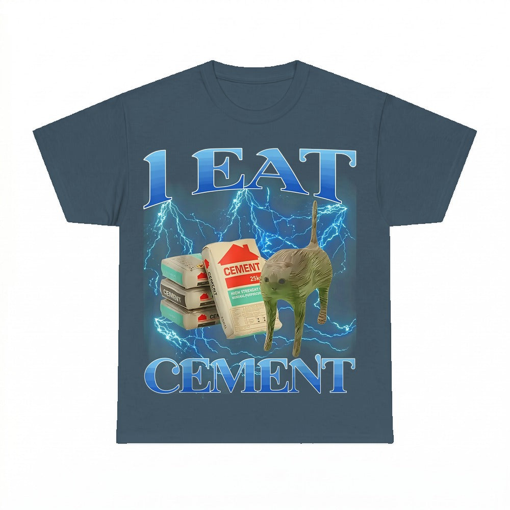 I Eat Cement Cat Shirt - Gildan Unisex Tee