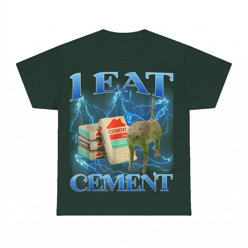 I Eat Cement Cat Shirt - Gildan Unisex Tee