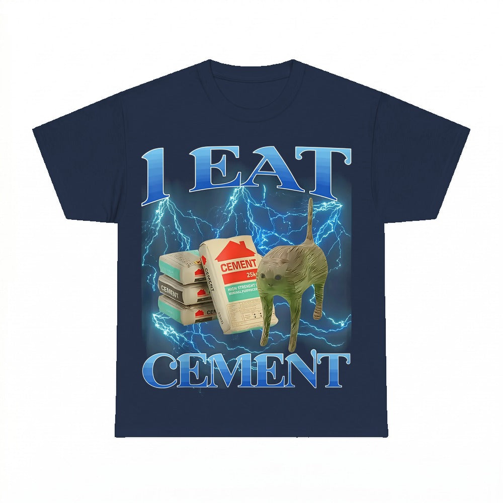 I Eat Cement Cat Shirt - Gildan Unisex Tee