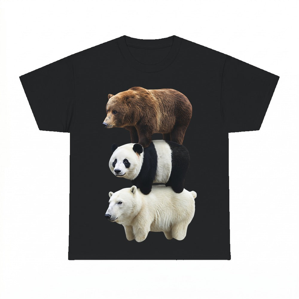 Bear Stack Funny Shirt - Gildan Unisex Tee