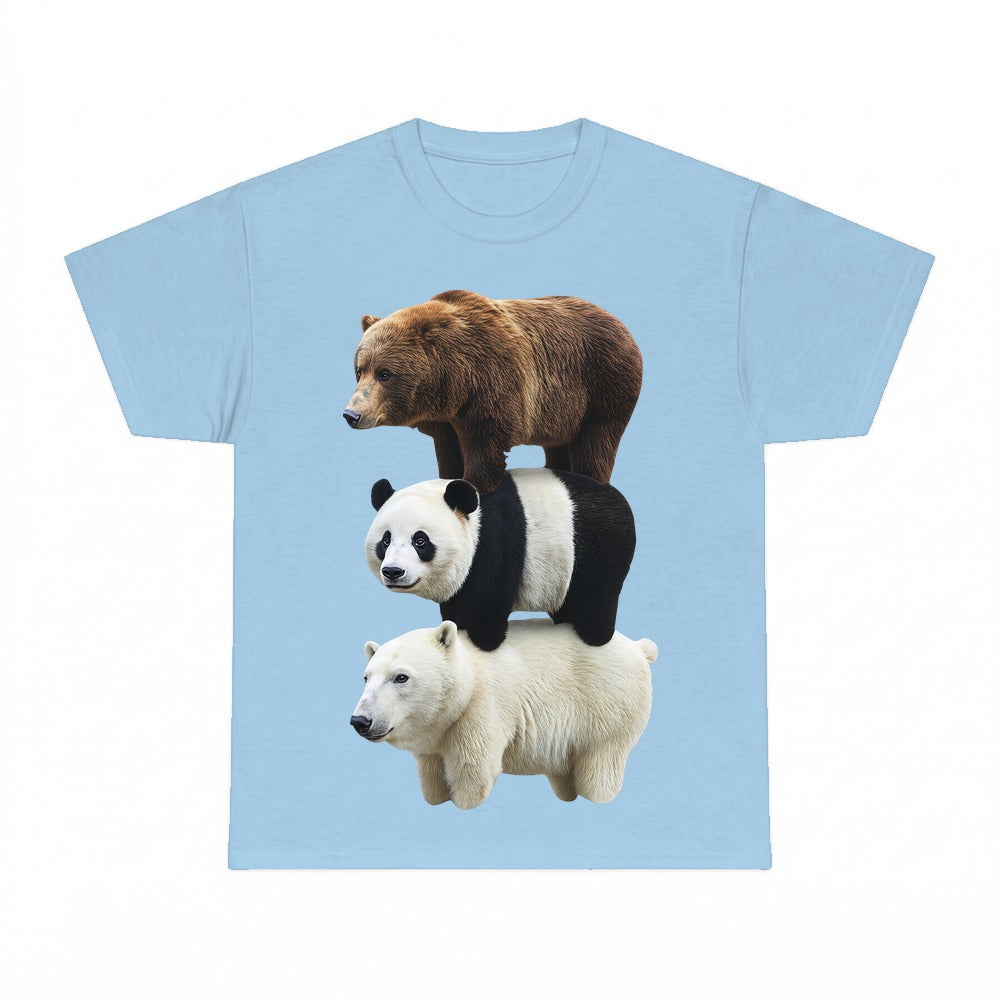Bear Stack Funny Shirt - Gildan Unisex Tee