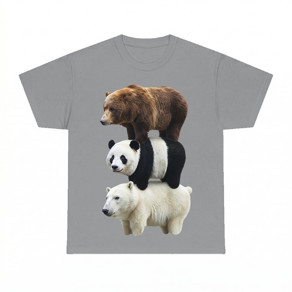 Bear Stack Funny Shirt - Gildan Unisex Tee